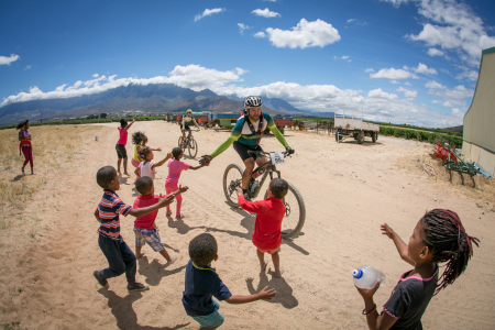 Du Toitskloof Wines Cyclist with Community